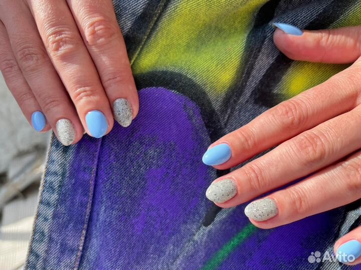 Маникюр с покрытием комендантский проспект