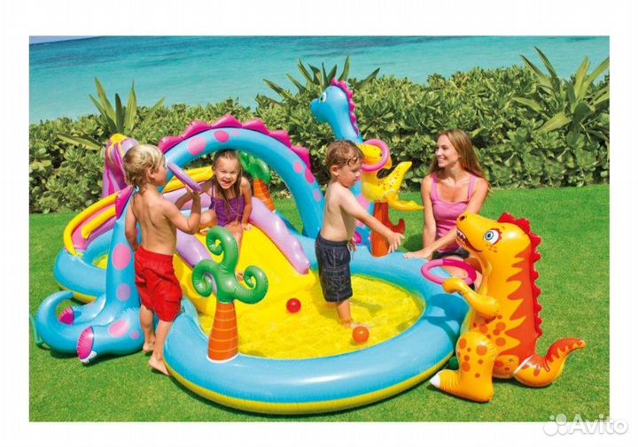 Надувной Игровой центр с горкой