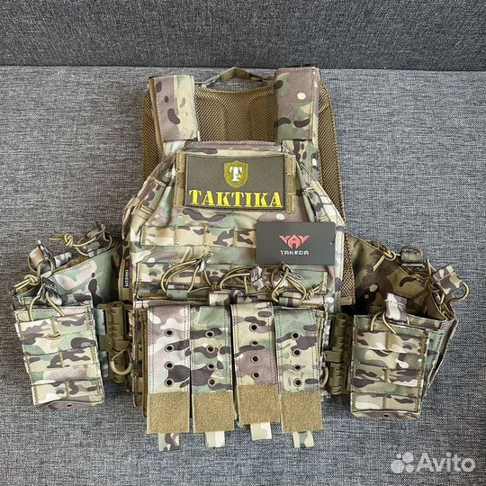 Бронежилет Yakeda бр-5 с плитами, все цвета