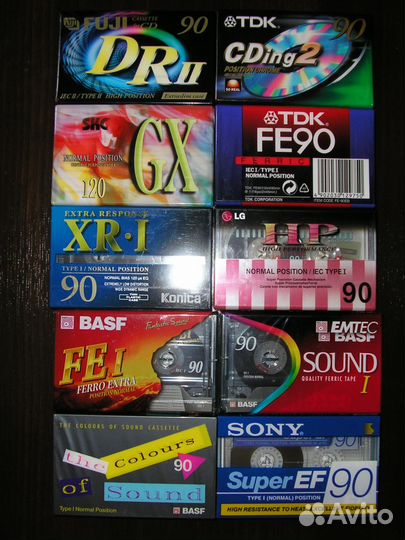 Аудио-кассеты Basf, Sony, TDK, Maxell