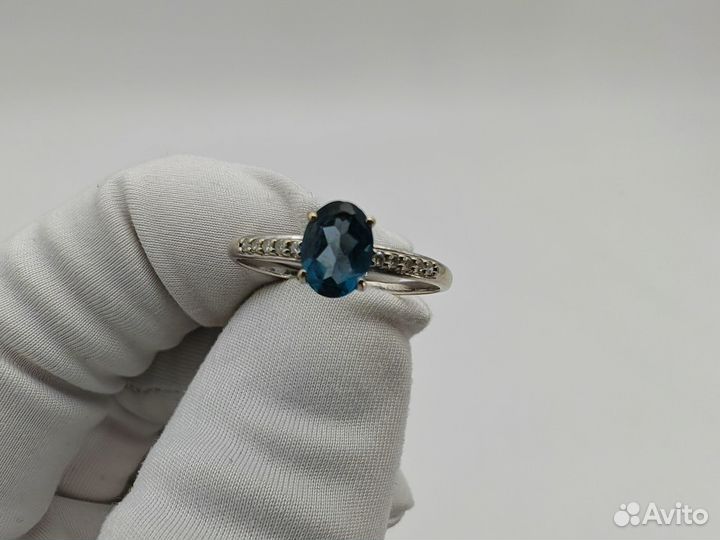 Золотое Кольцо 585 пробы с бриллиантами. Рассрочка