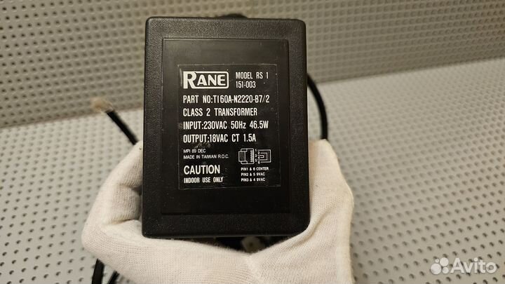 Блок питания Rane RS 1 — класс 2 трансформатор