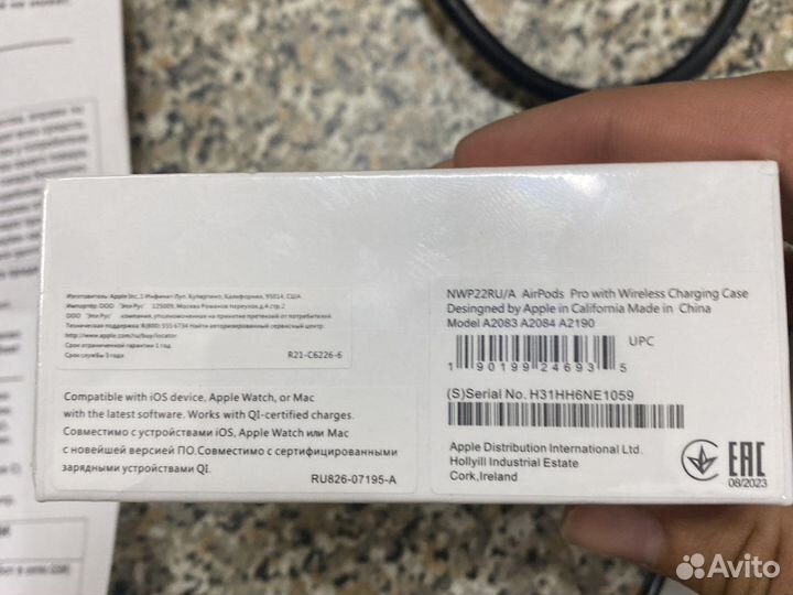 Беспроводные наушники apple airpods pro