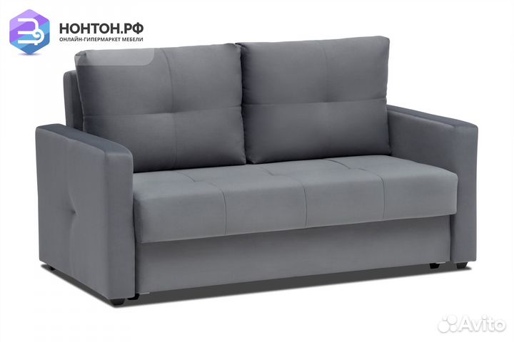 Диван шагающая еврокнижка Вита темно-серый