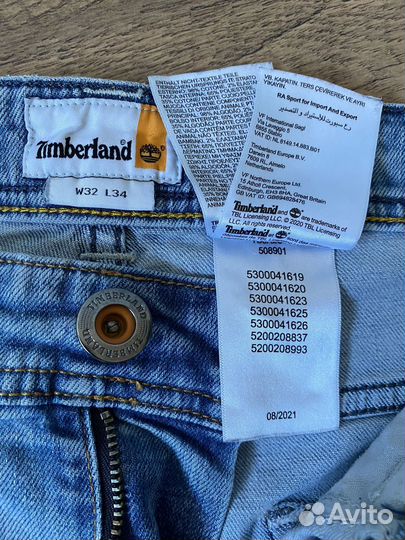 Timberland Slim Fit джинсы мужские р. W32 L34