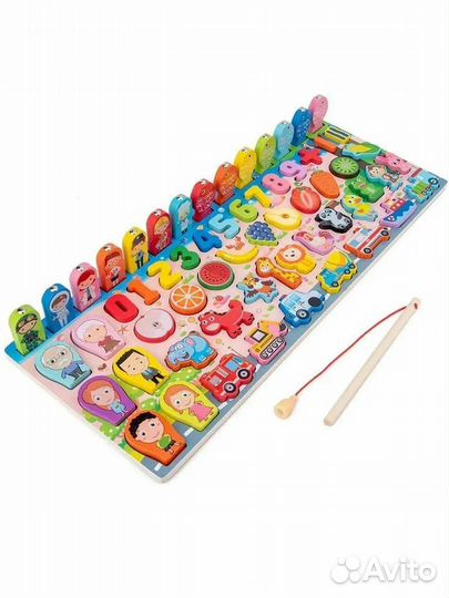 Развивающий деревянный сортер 