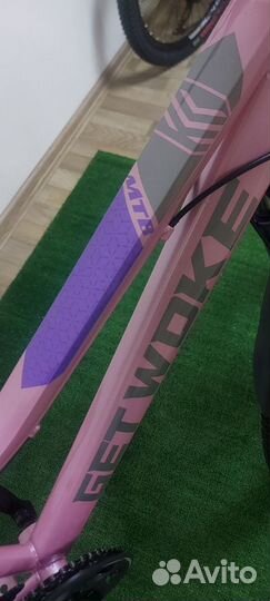 Велосипед розовый на рост 130-170см