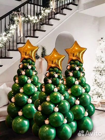 Елка из воздушных шаров