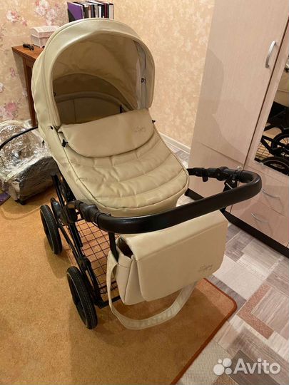 Коляска 2 в 1 эко кожа