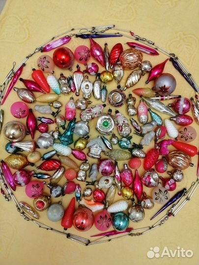 Ёлочные игрушки СССР 58-65хг Ретро Винтаж