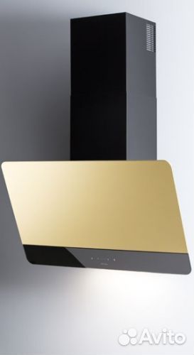 Наклонная вытяжка Sirius sltc93 skinny gold 60