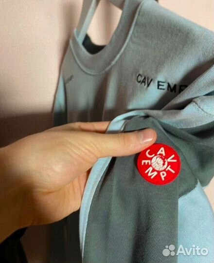 Лонгслив CavEmpt Black-White базовый