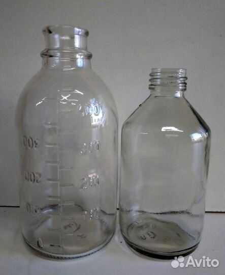 Бутылка стеклянная 0,1 - 0,5 л