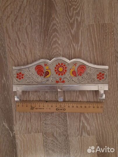 Вешалка эмаль алюминий винтаж СССР