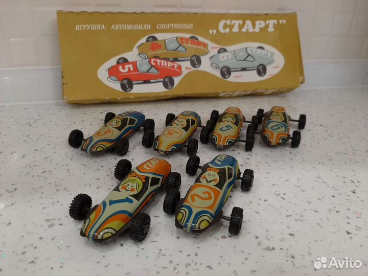 Машинки СССР старт новые 6шт