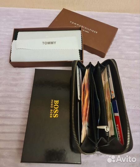 Кошелек мужской Boss, Tommy hilfiger