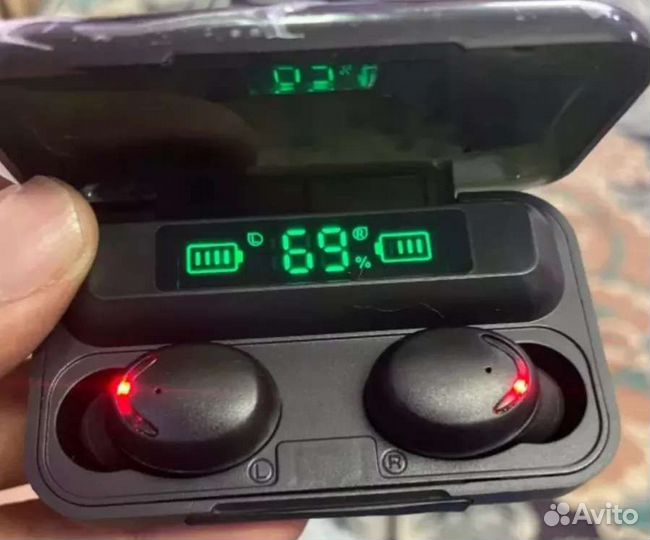 Bluetooth беспроводные наушники Power bank