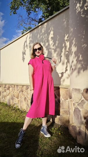 Платье женское льняное