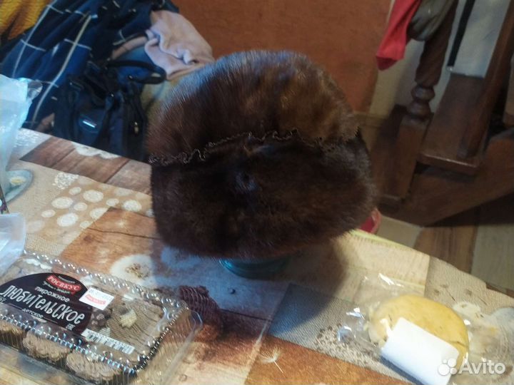 Шапка норковая женская бу