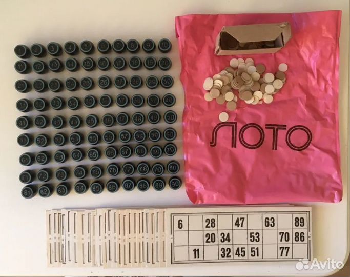 Настольная игра лото СССР Шахматные фигуры Шашки