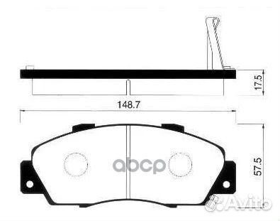 Колодки тормозные перед honda cr-v rd1 2 mtm civic