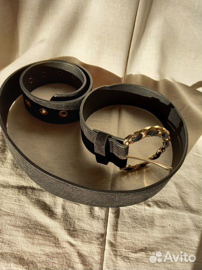 Новый ремень женский, замша,новый