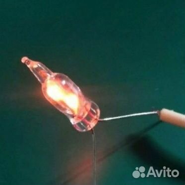 1 шт Индикатор неоновый лампа 6 мм оранжево-красны