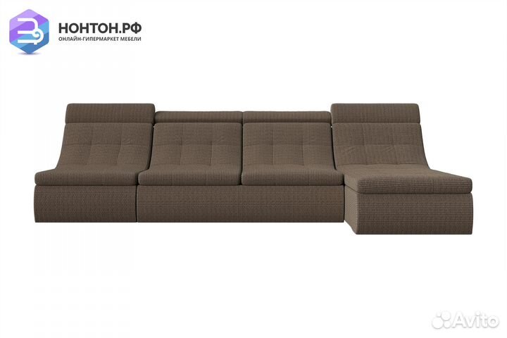 Диван угловой дельфин Холидей люкс корфу коричневы
