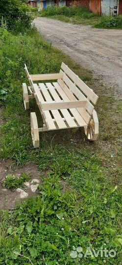 Садовый дэкор, тележка