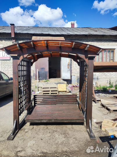 Качель пергола уличная