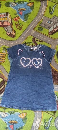 Джинсовое платье для девочки