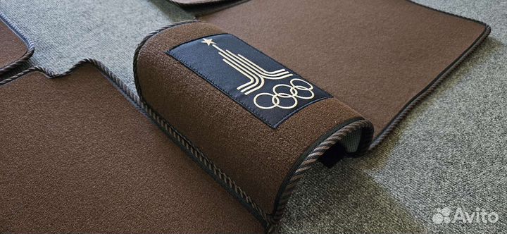 Автоковрики для ваз 2101-2107, чёрн.корич