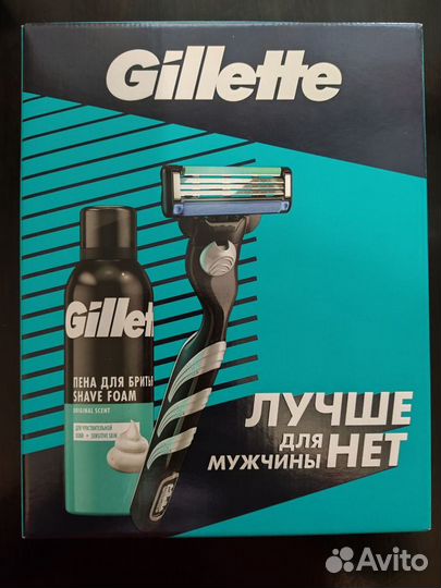 Подарочный набор для бритья Gillette Mach 3
