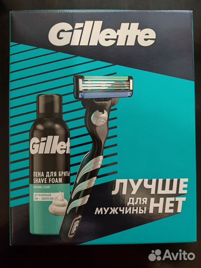 Подарочный набор для бритья Gillette Mach 3