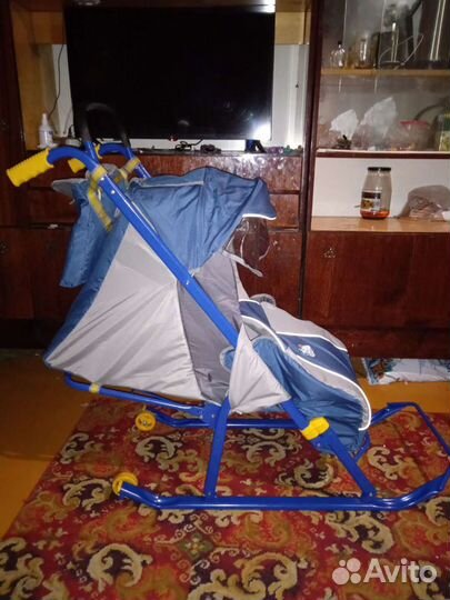 Детские санки коляска новые