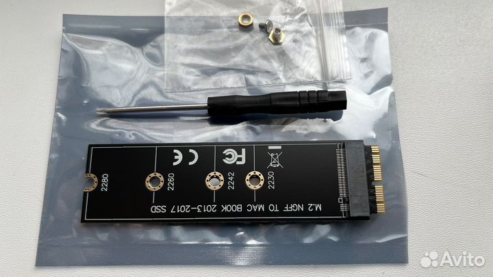 Адаптер переходник ssd m2 для mac book 2013 - 2017