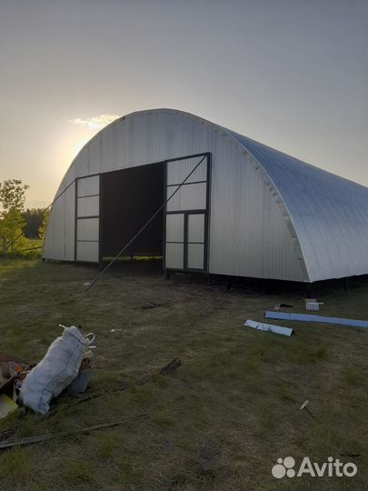 Арочный ангар 12x30 метров под ключ