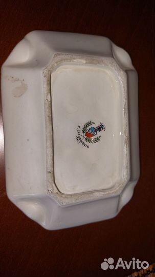 Capodimonte фаянсовая пепельница Оригинал 100