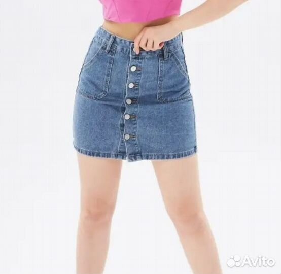 Юбка джинсовая