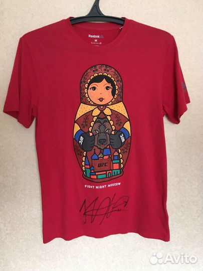 Футболка с автографом Хабиба Нурмагомедова чемпион