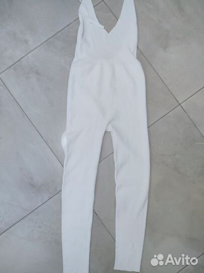 Zara трикотажный комбинезон вязаный