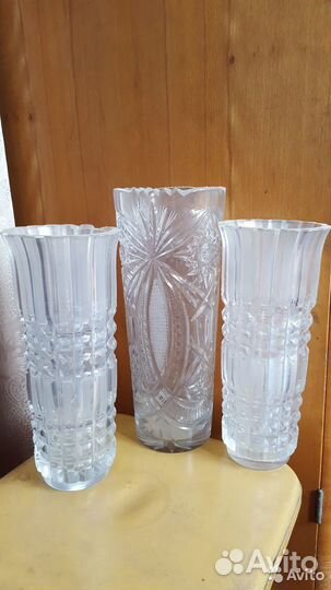 Вазы хрусталь СССР
