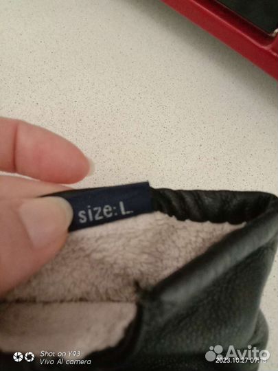 Перчатки женские кожаные