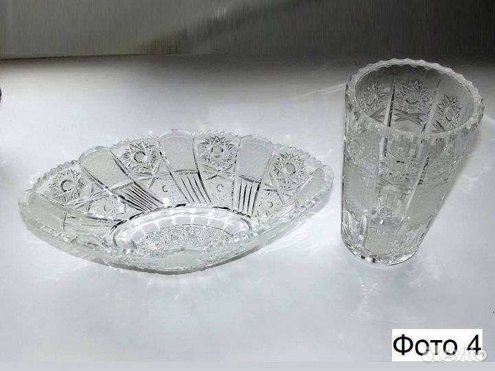 Салатницы и вазы из хрусталя и стекла