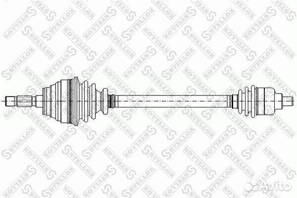 Передний правый привод в сборе stellox, 1581034SX