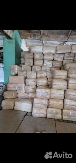 Опилки стружка в брикетах 0.1 куба