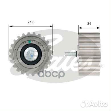 Ролик натяжной ремня грм T42183 Gates