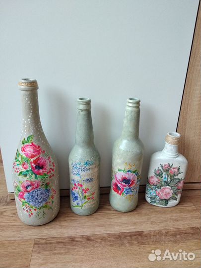 Декорированные бутылки