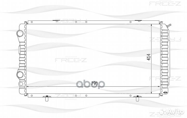 Радиатор двигателя KK0127 free-Z