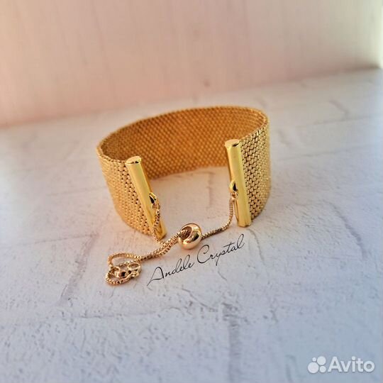 Браслет из бисера, широкий